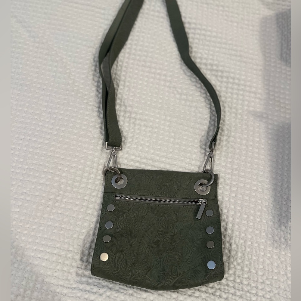 Hammitt Green Crossbody Bag with Silver Accents
